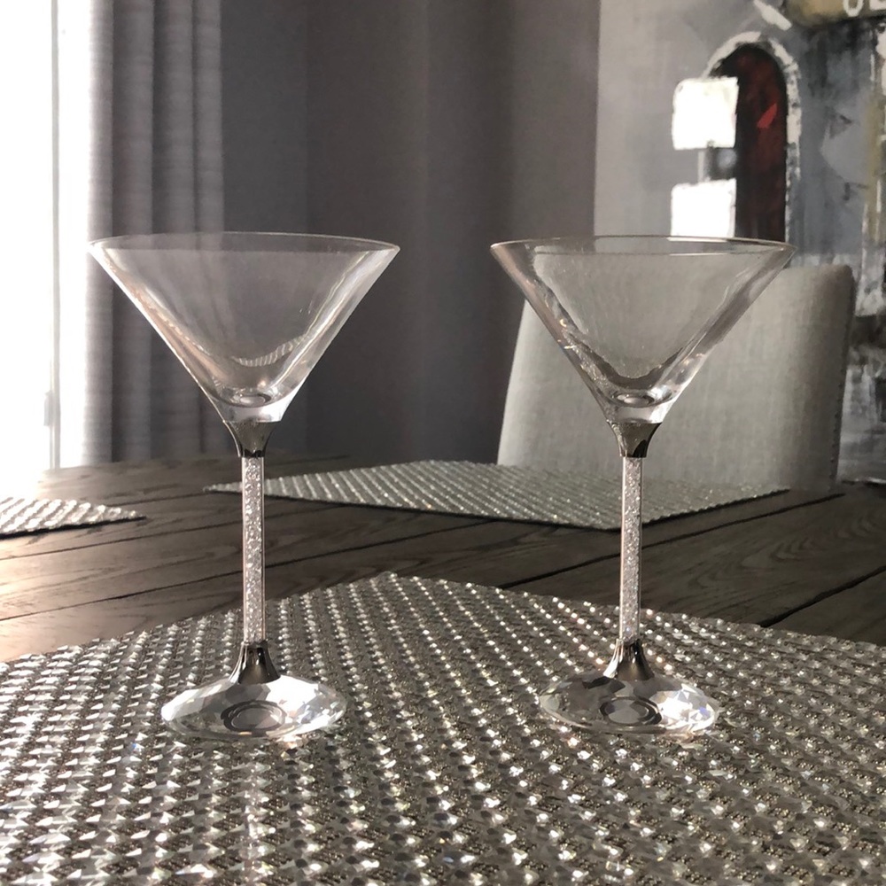 Sworski martini glasses